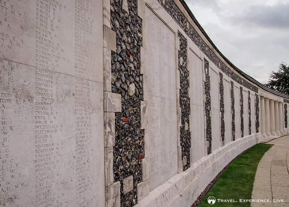 Tyne Cot War Cemetery names