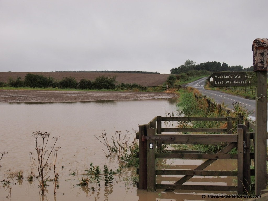 Floodings on Hadrian's Wall Path
