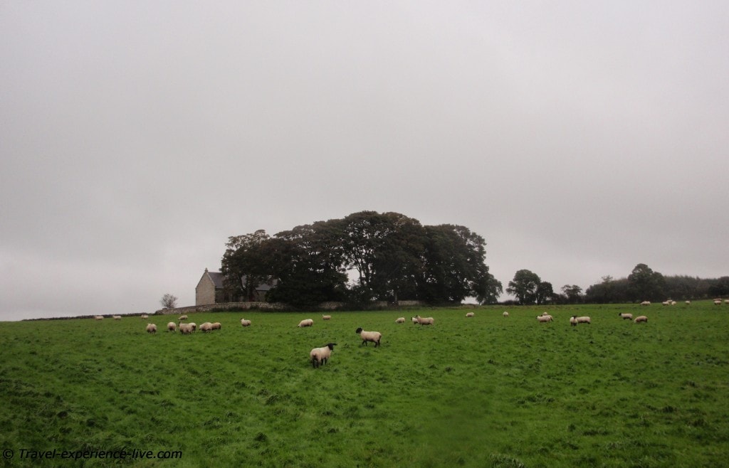 Old church in the middle of a field, northern England