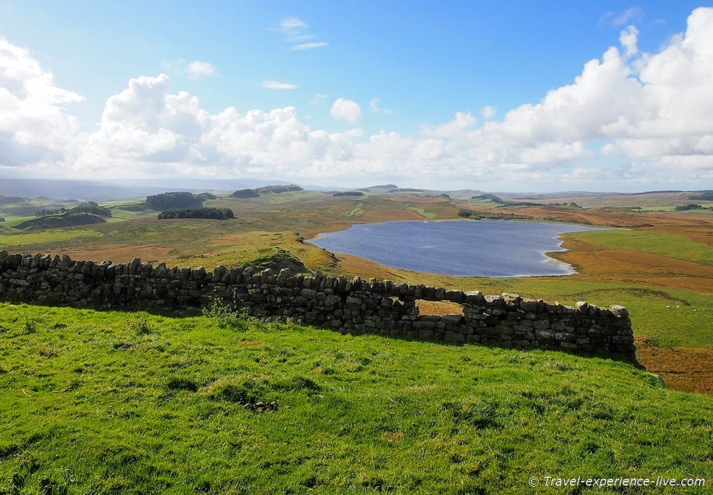 Stunning view on the Hadrian's Wall Path in England
