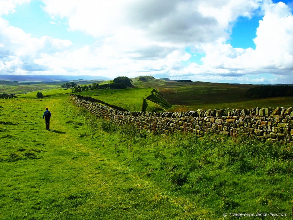 Stunning views on the Hadrian's Wall Path in England