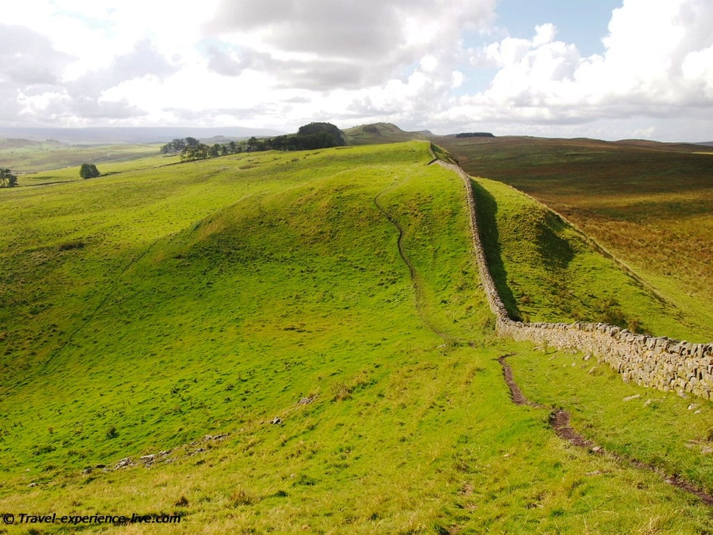 Stunning view on the Hadrian's Wall Path in England