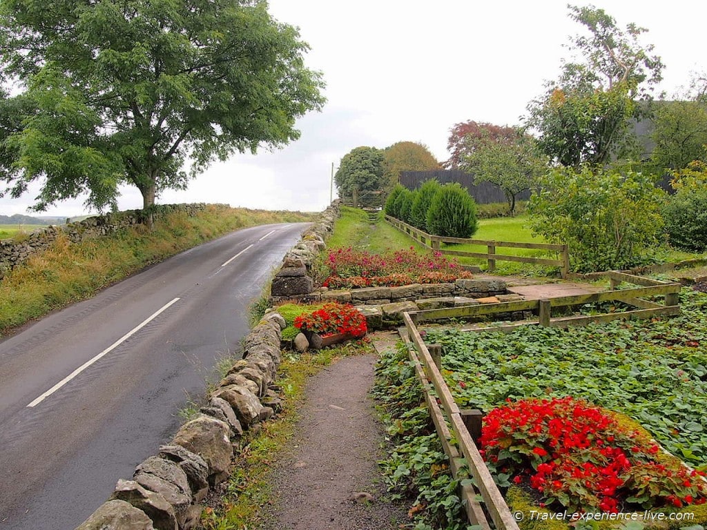 Country roads in northern England