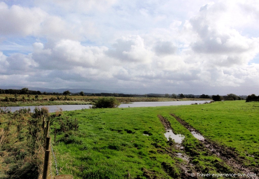 River Eden near Carlisle on Hadrian's Wall Path