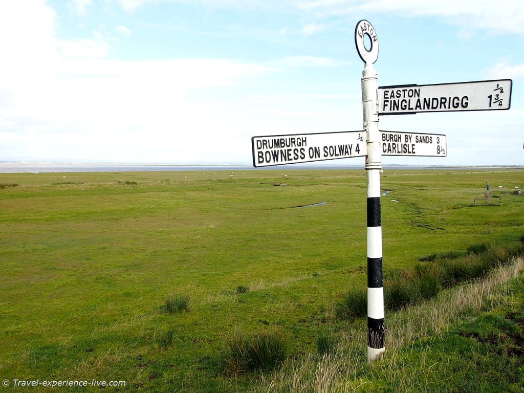 Solway salt marshes on Hadrian's Wall Path