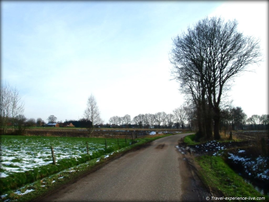Country road in Flanders.