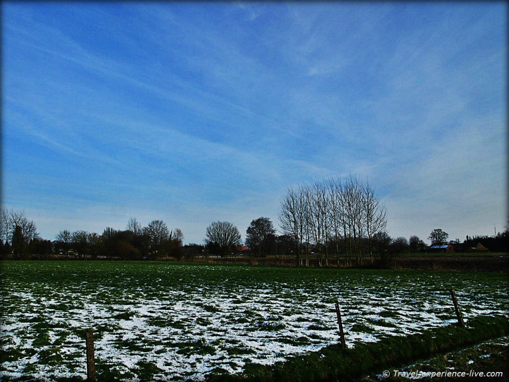 Fields in Larum, Flanders, Belgium.
