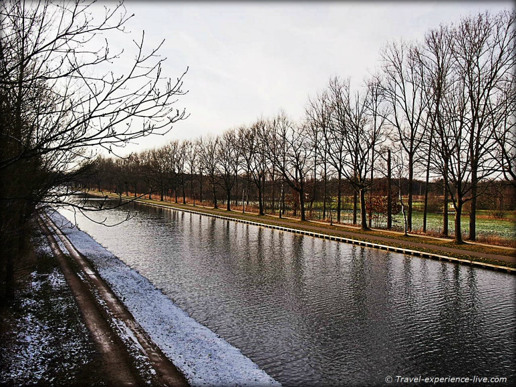 Canal in Larum, Geel, Belgium.