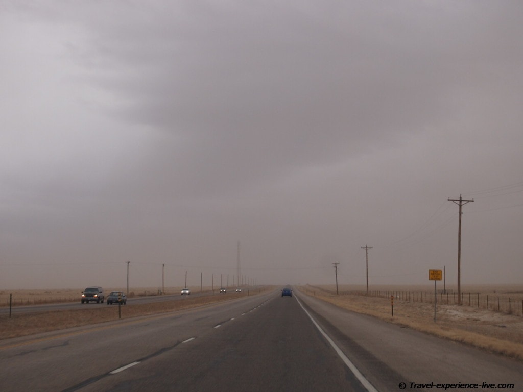 Sandstorm in Colorado, USA.