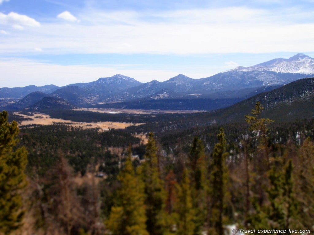Rocky Mountain National Park lookout.