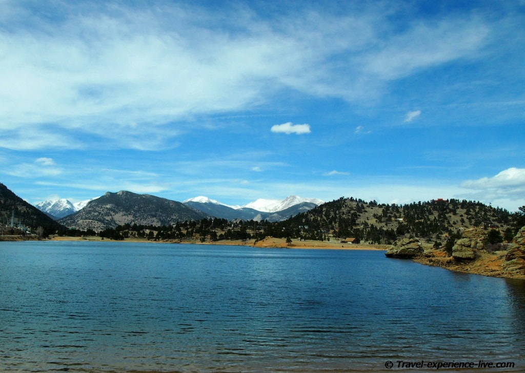 Lake in the Rocky Mountains, Colorado.
