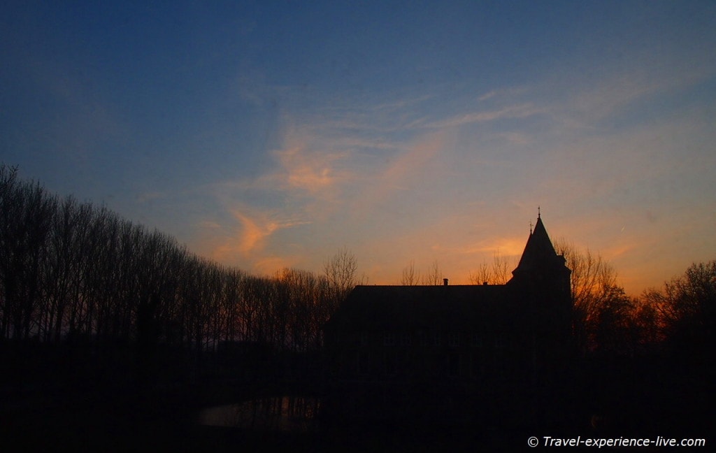Sunset in the Netherlands, Dussen.