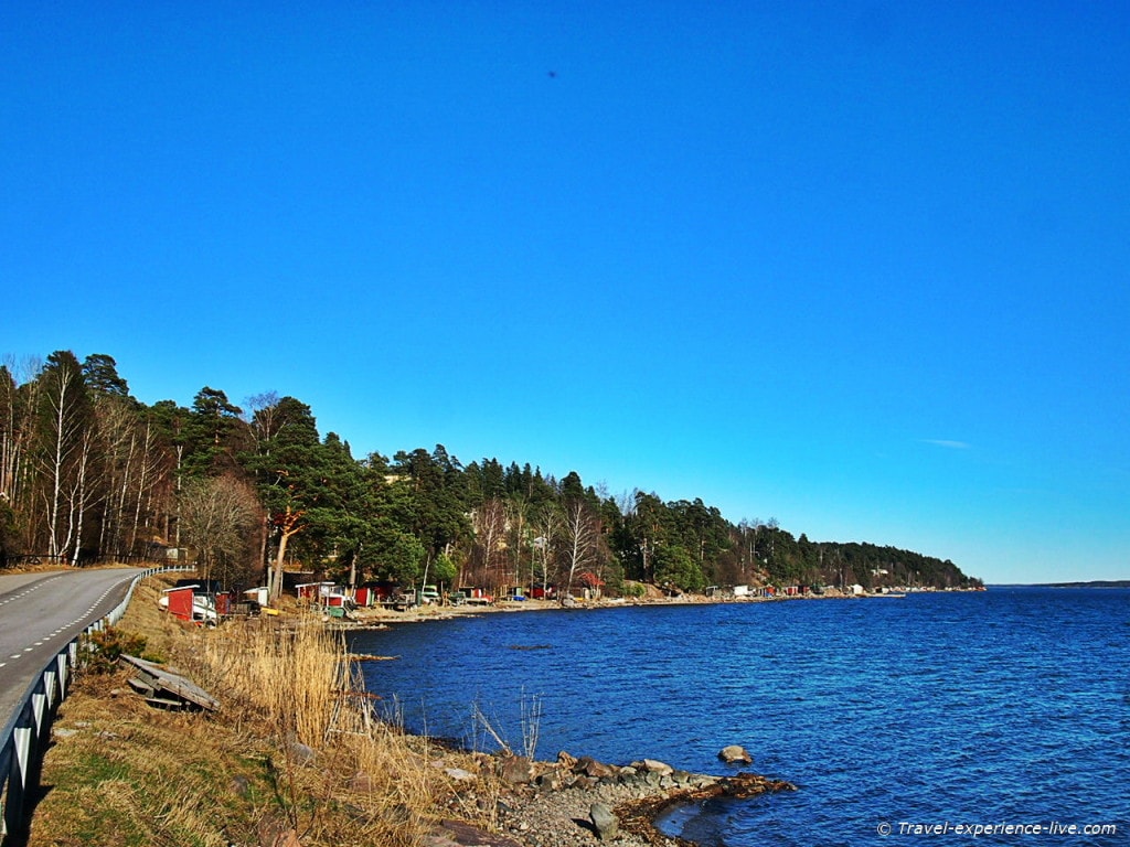 Beautiful coastline of southern Sweden.