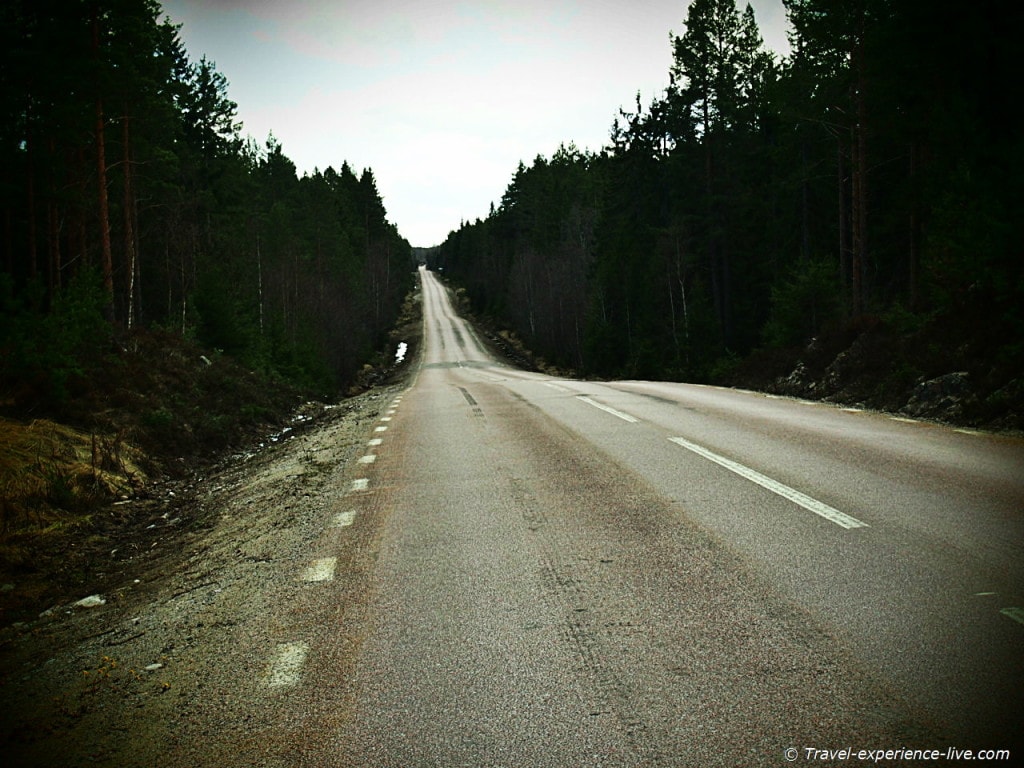 Rolling hills in Sweden.