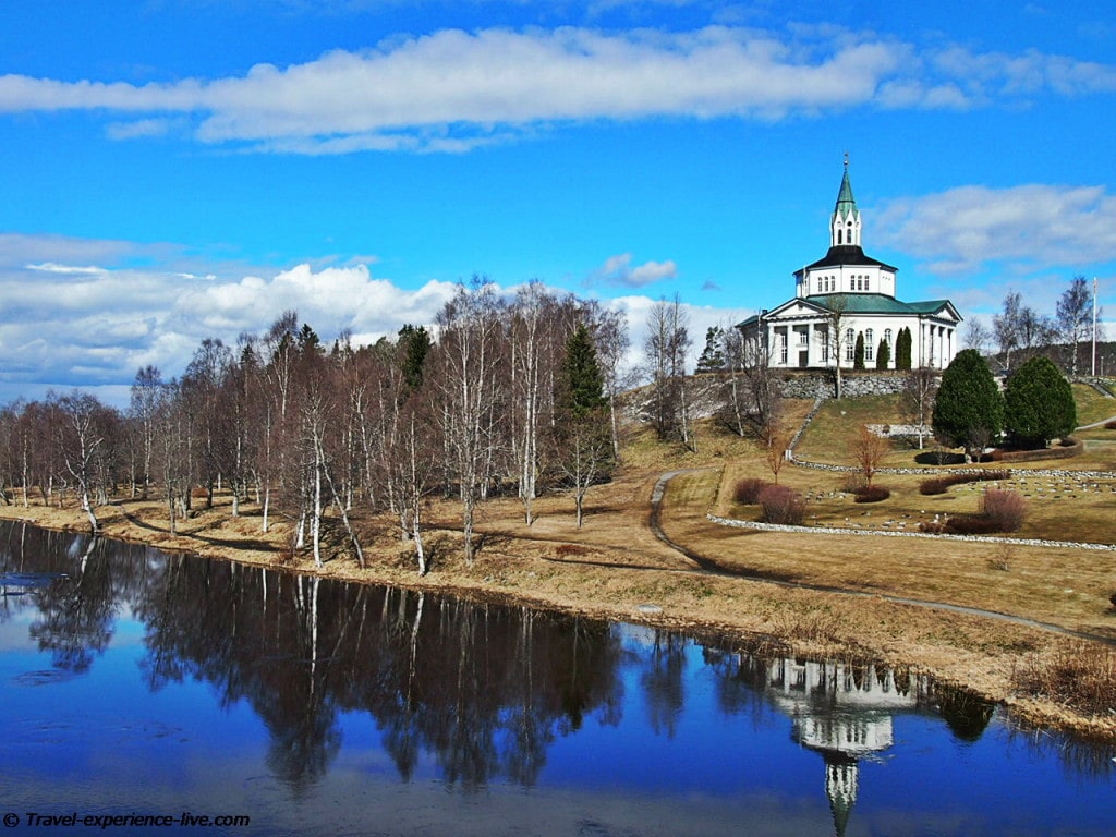 Octagonal church in Sweden.