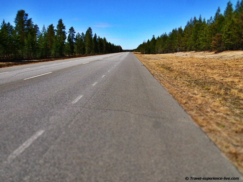 Bike path in Sweden