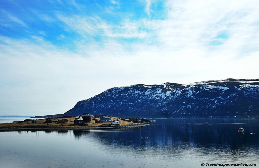 Porsangerfjord in Norway.