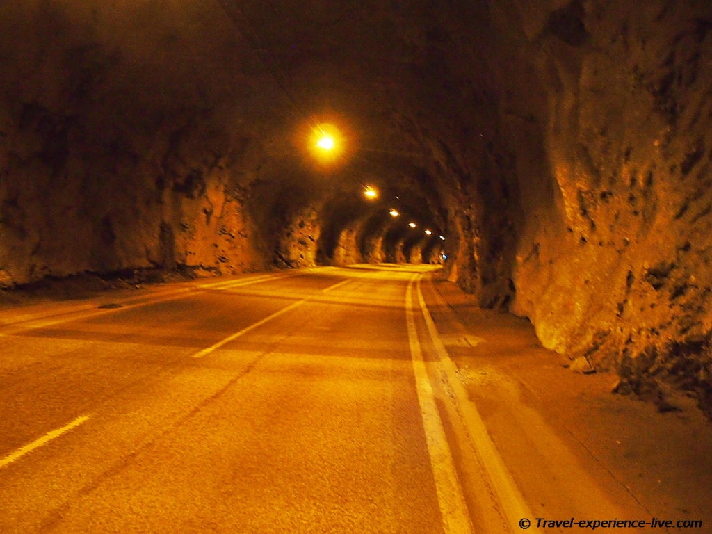 North Cape tunnel.