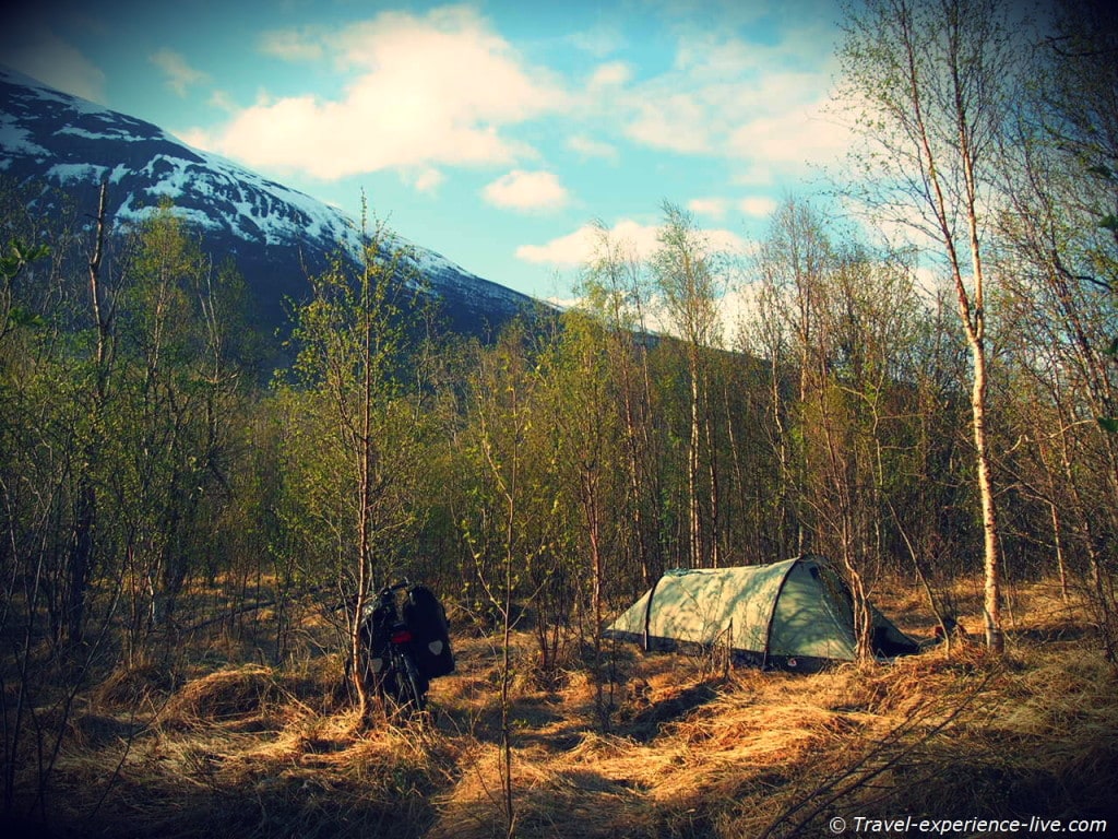Wildcamping in Norway.