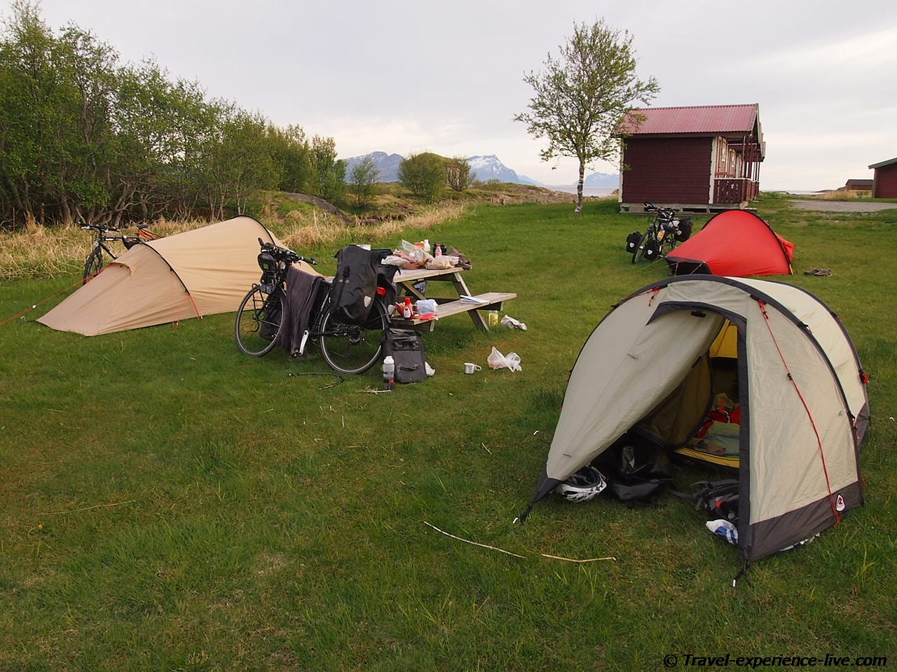 Bicycle touring in Norway.