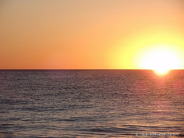 Beach sunset in Bunbury, Western Australia.