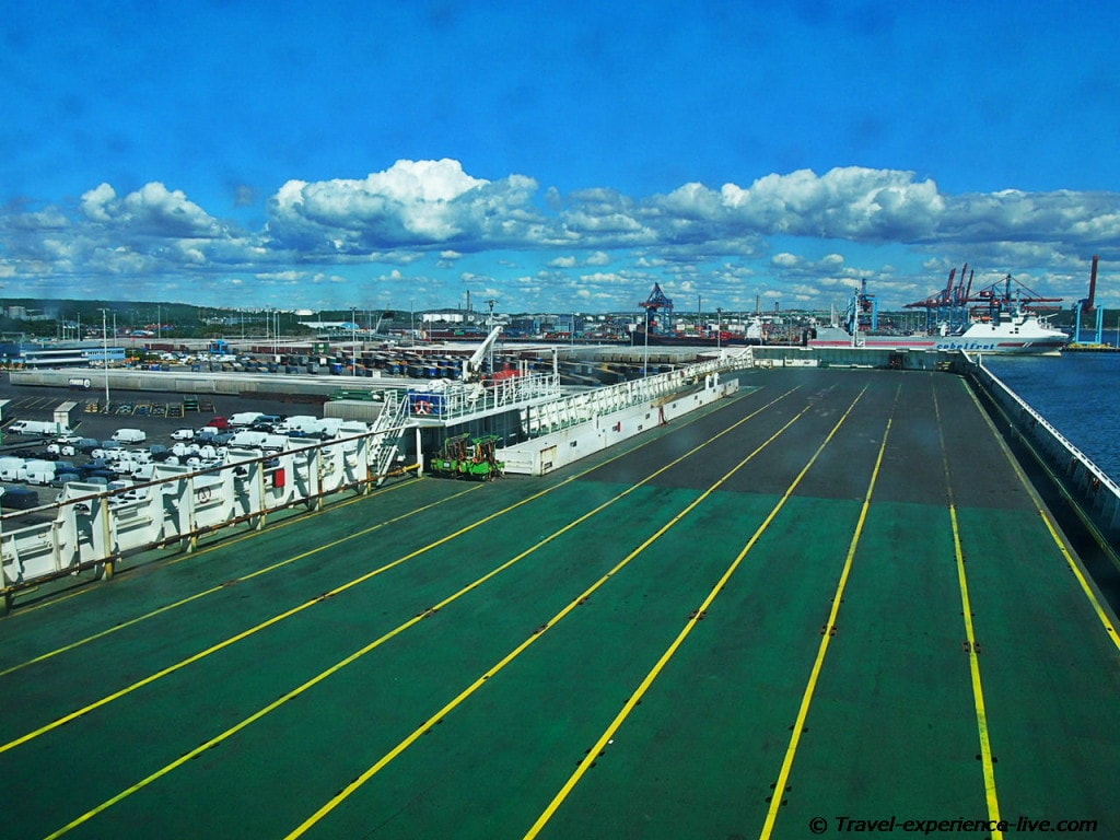 Cargo ship deck, Gothenburg.