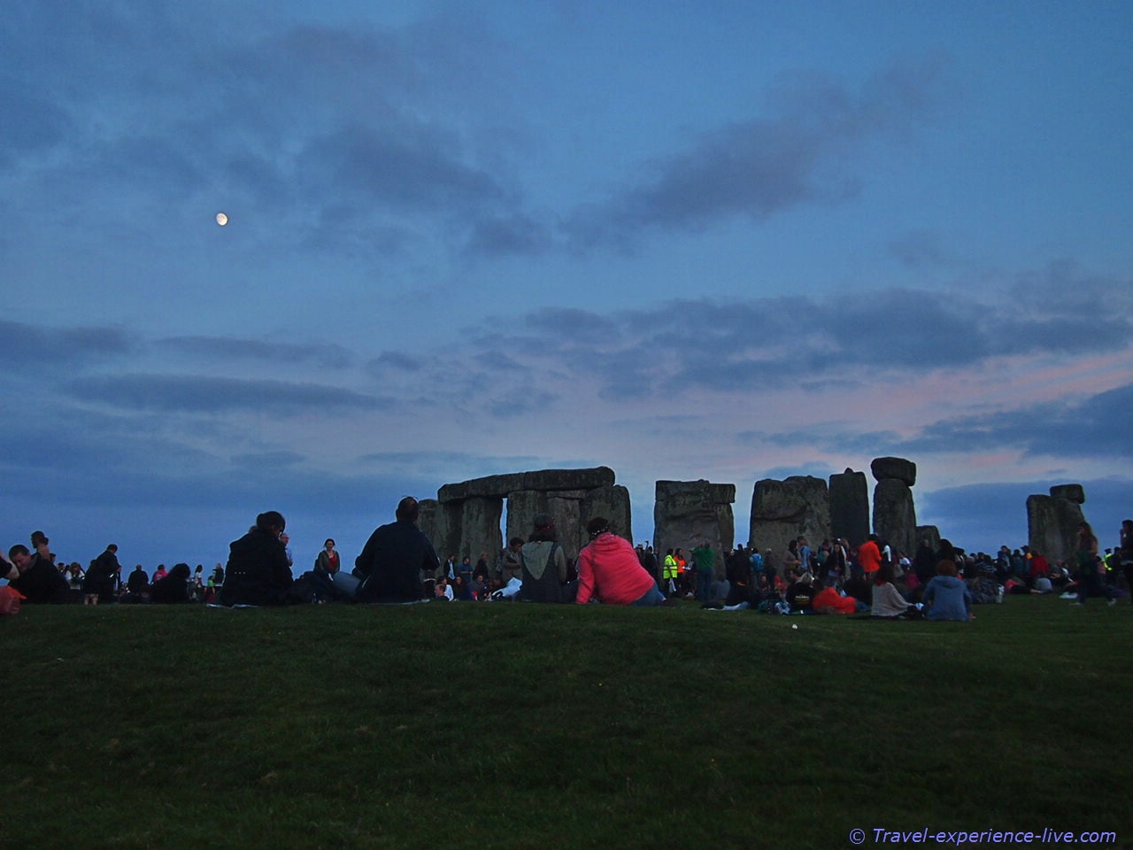 Full moon at Stonehenge.