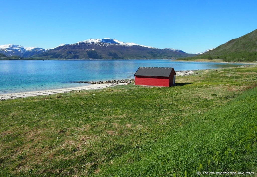 Boat house in northern Norway.