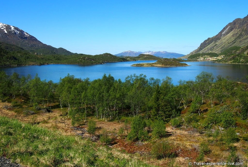 Wilderness landscape in northern Norway