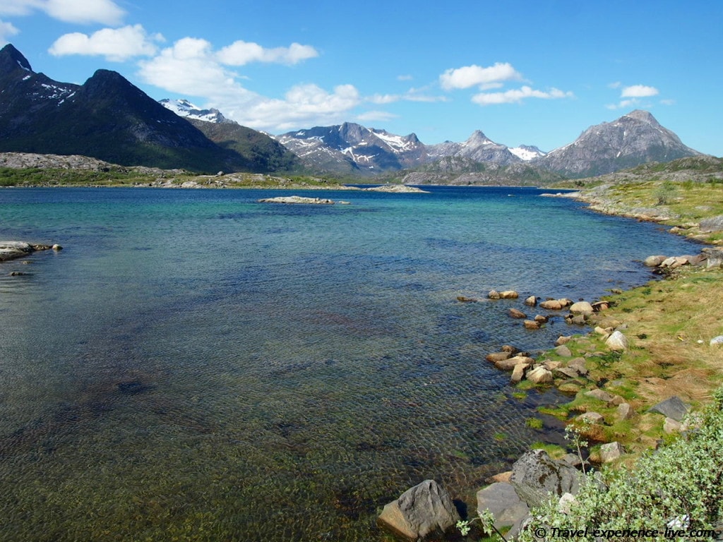Landscape on the Lofoten Islands, Norway.