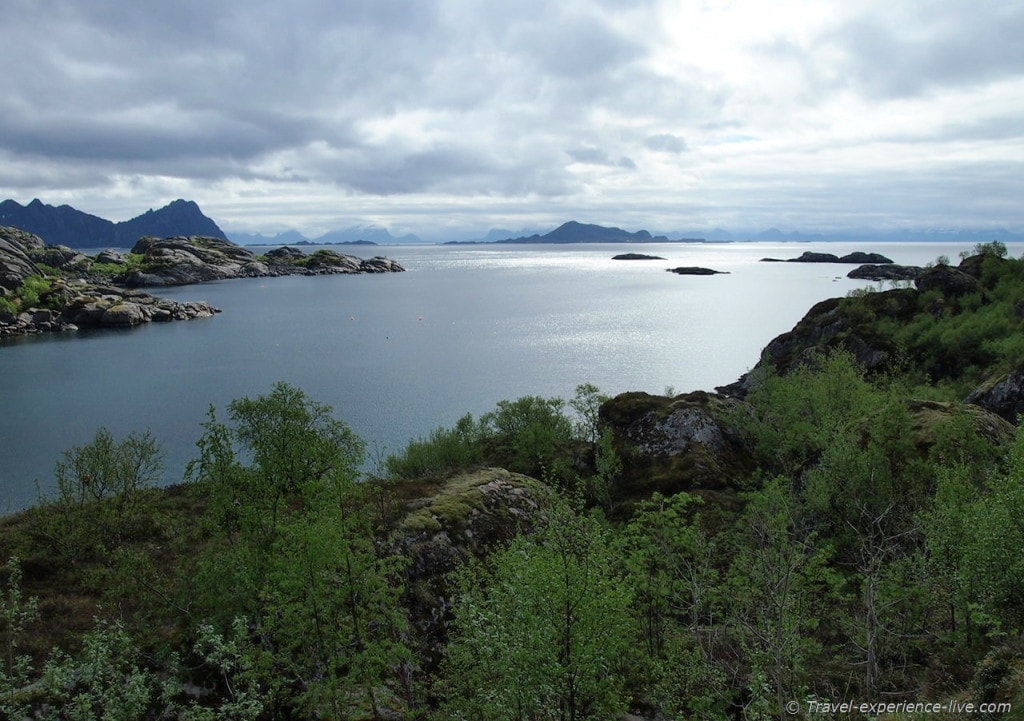 Landscape in Lofoten, Norway.