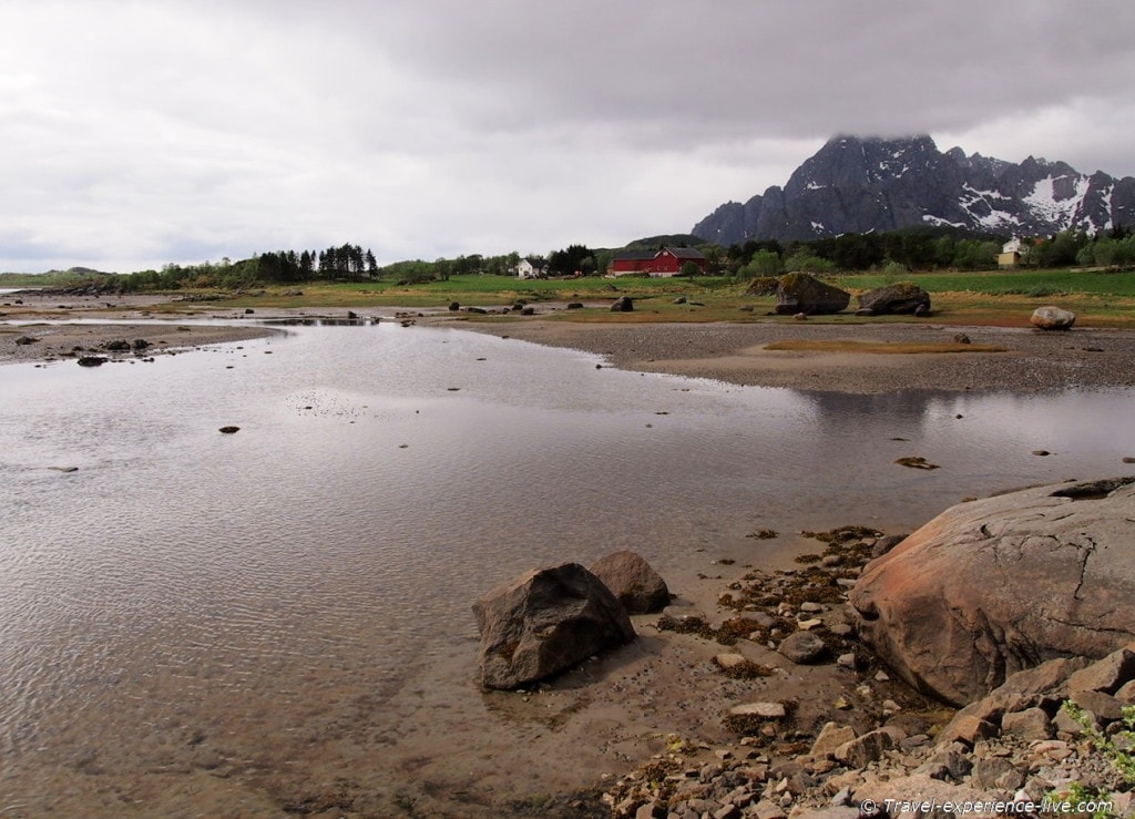 Rain on the Lofoten Islands, Norway.