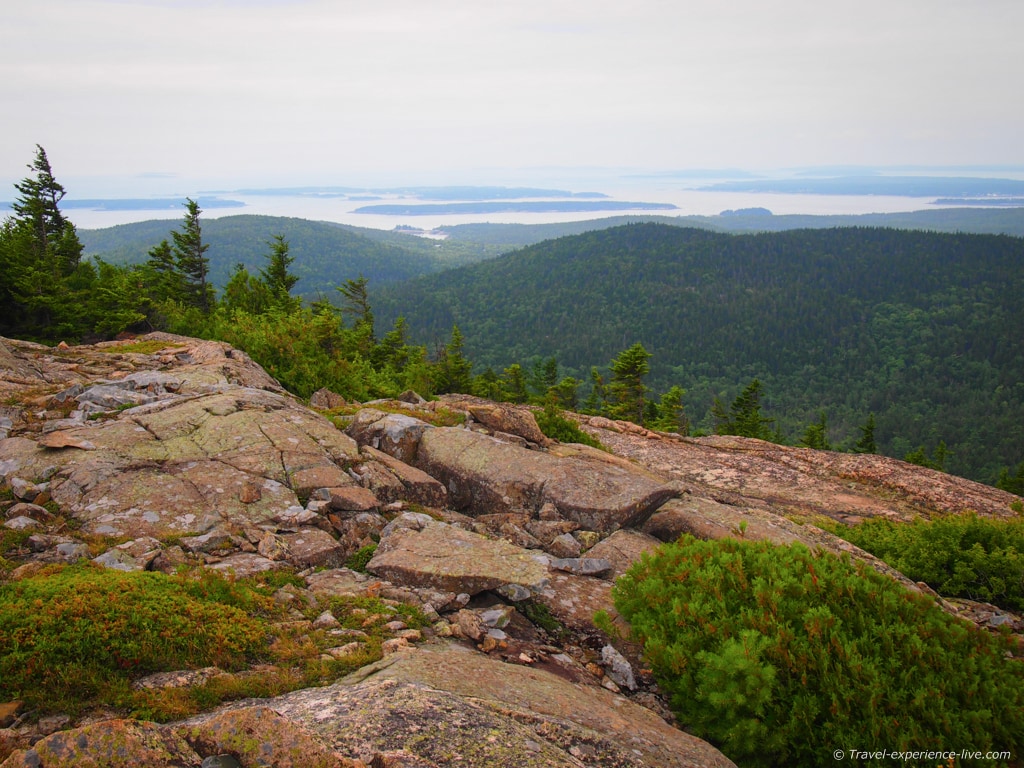 Vista from the South Ridge Trail on Cadillac Mountain, Acadia National Park, Maine
