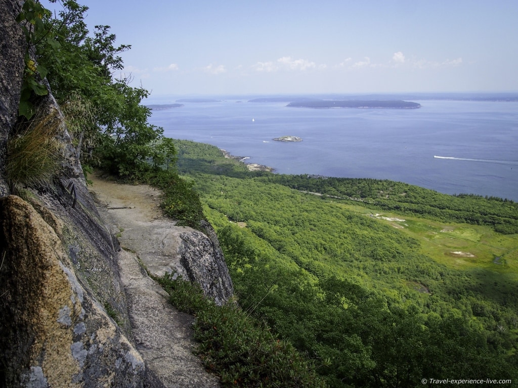 Precipice Trail in Acadia National Park.