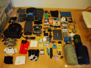 A bunch of cycling gear and clothes