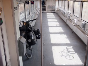 On the train to Hamburg, Germany