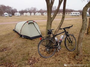 First night of camping, Helsingborg, Sweden