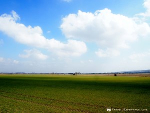Beautiful flat fields in southern Sweden