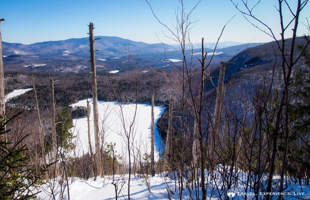 View of Wichapauka Pond from Webster Slide Mountain
