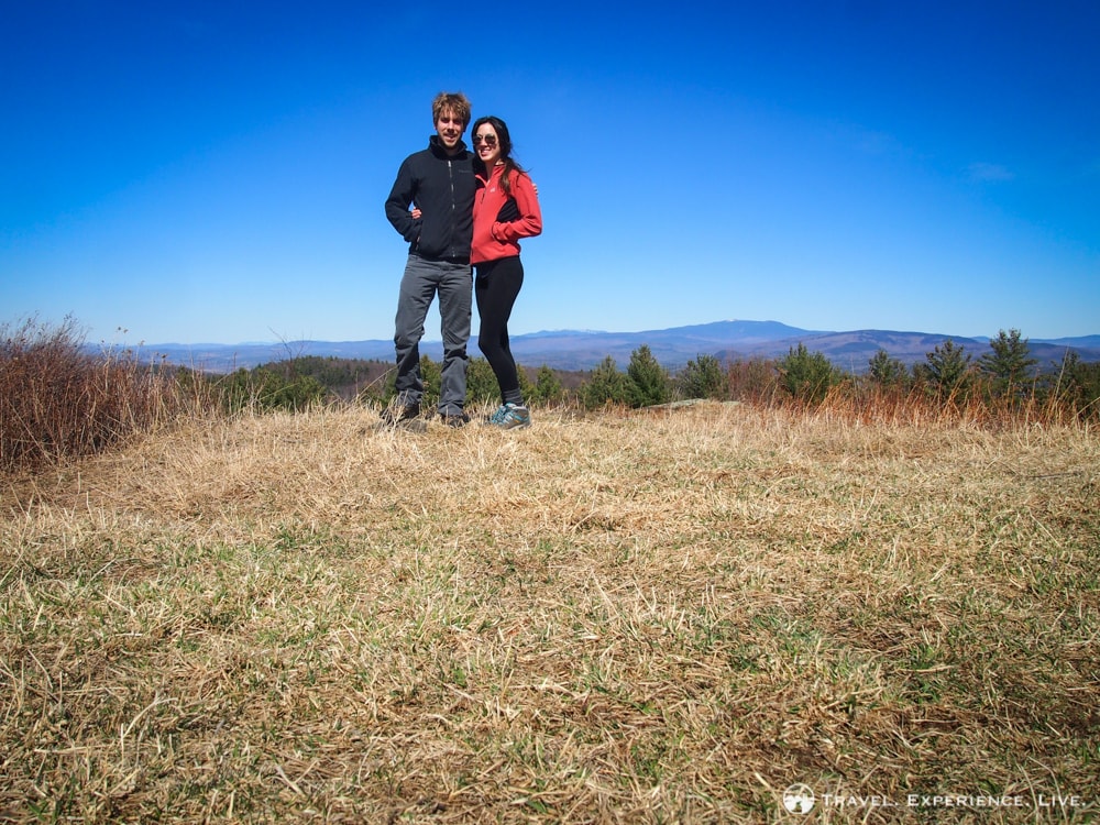 Bram and Caroline hiking Bald Top Mountain