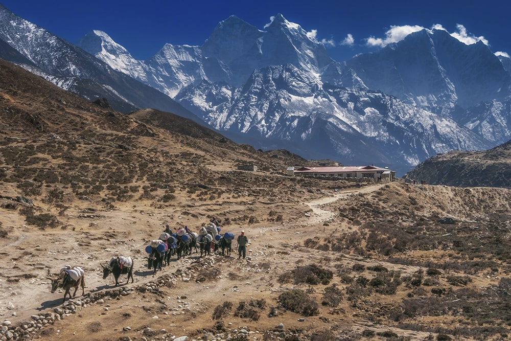 The way to Mount Everest Base Camp in Nepal by Dave Bouskill