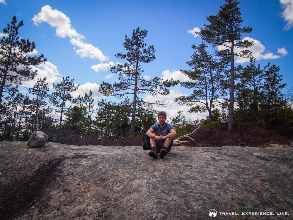 Resting on Blueberry Mountain, New Hampshire