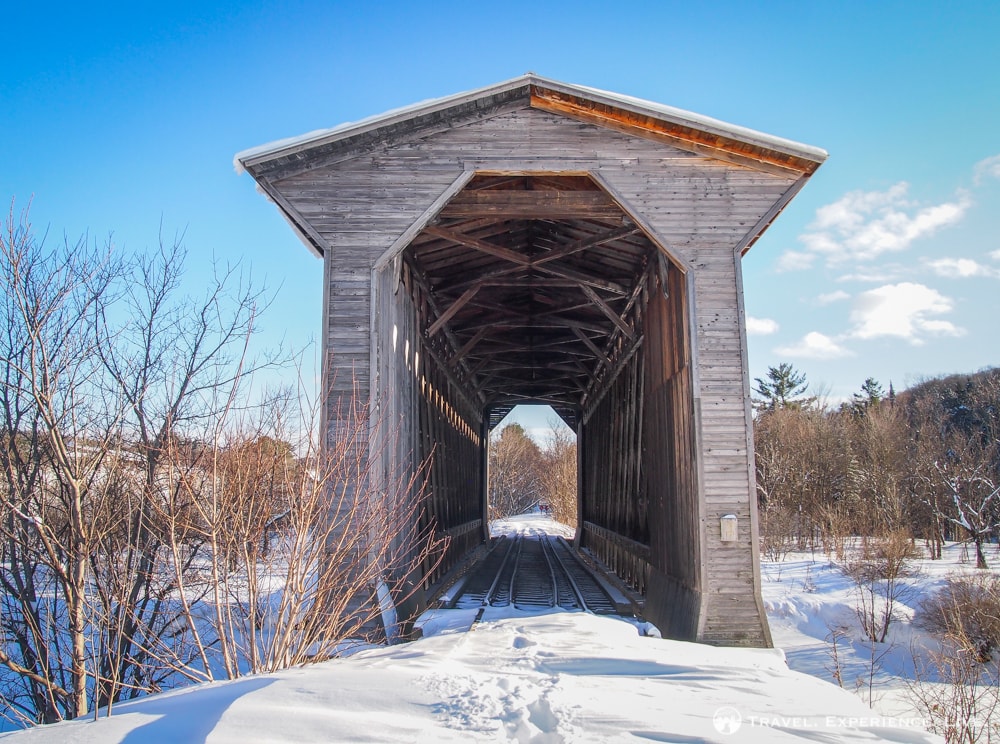 Fisher Railroad Bridge, Wolcott, Covere Bridges in Vermont
