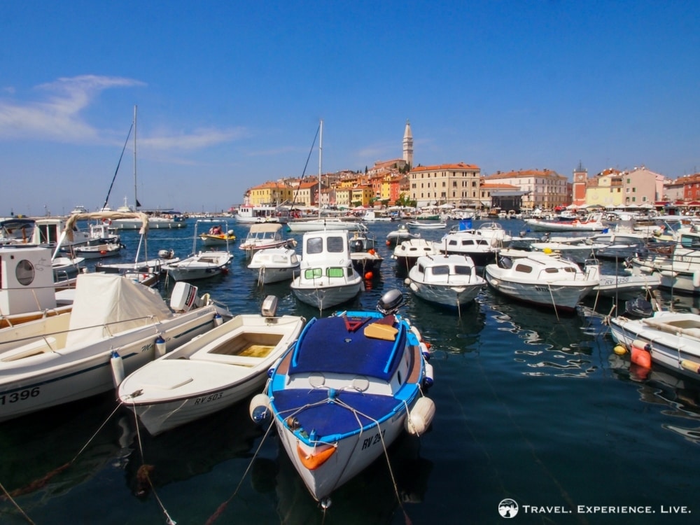 Mediterranean road trip: Harbor in Rovinj, Croatia