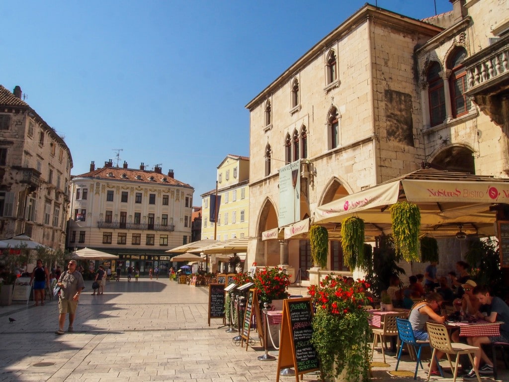 Cozy square in Split, Croatia