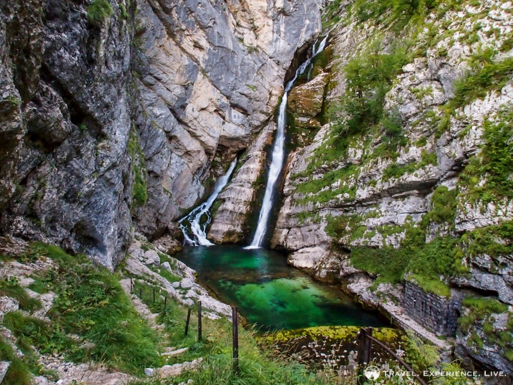 Savica Waterfall in Triglav National Park, Slovenia