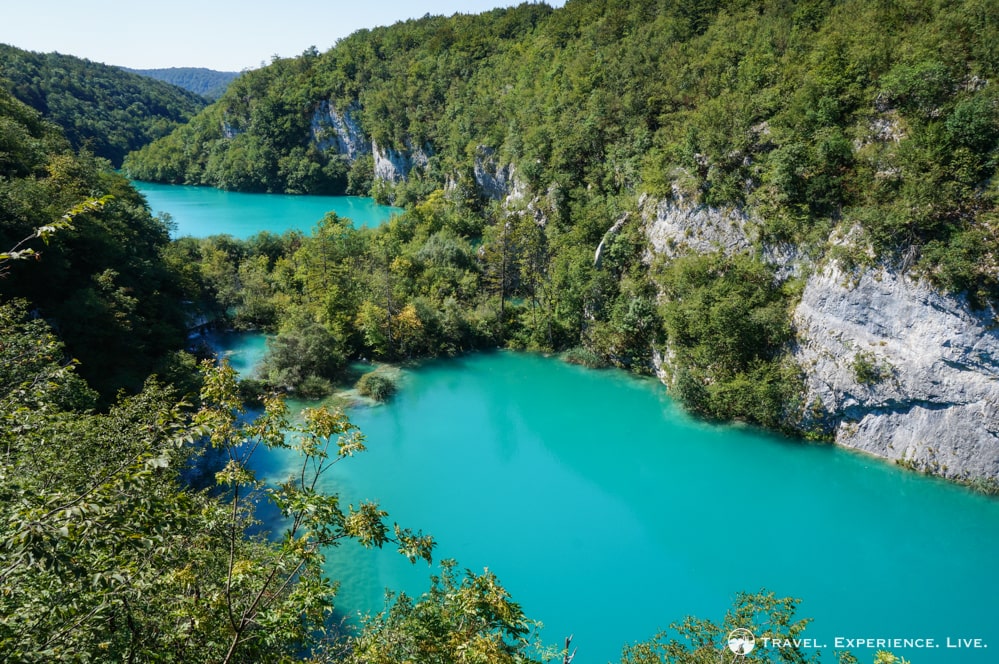 Blue lakes in Plitvice, Croatia