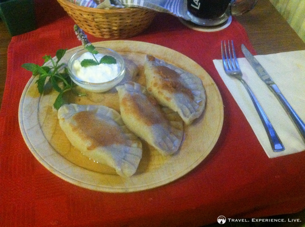 Slovenian Food: Cheese dumplings, Bohinj