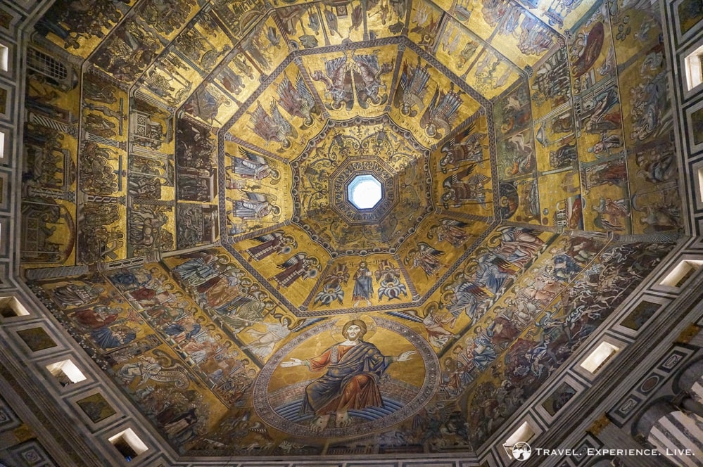 Ceiling painting in Baptistery, Florence