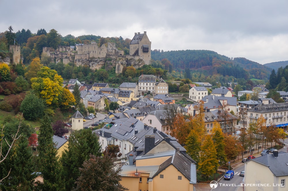 Larochette Castle in Larochette, Luxembourg